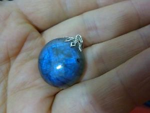 【送料無料】ネックレス　ペンダントpendentif protection labradorite 6,5 gr ref 0420