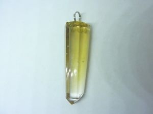 【送料無料】ネックレス　ペンダントシトリンpendentif pointe citrine naturelle rare ref 4723
