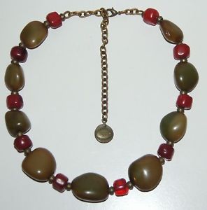 【送料無料】ネックレス　メッシュクランプcollier ras du cou dominique denaive en rsine artisanale et maille laiton