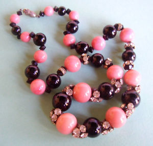 【送料無料】ネックレス　パールネックレスガラスj240 collier de perles verre et strass debut xx｜hokushin