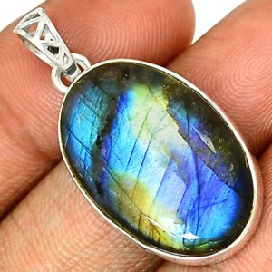 【送料無料】ネックレス　ペンダントマウントシルバーpendentif protection labradorite monture argent 925 ref 6913｜hokushin