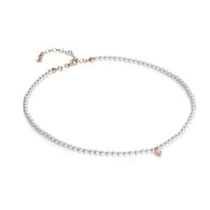 【送料無料】ネックレス　アルジェントコンパールスワロフスキークオーレルピーcollana boccadamo in argento 925 con perle swarovski e charm cuore refgr634rs｜hokushin