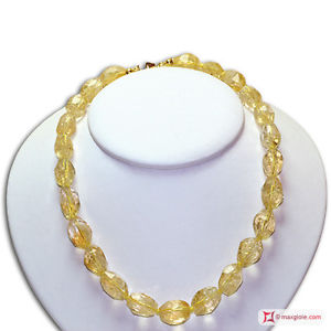 【送料無料】ネックレス　アルジェント**mg** collana citrino faccettato in argento 925