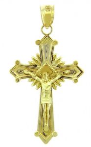 【送料無料】ネックレス　ゴールドペンダントthe glory or crucifix pendentif