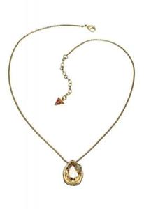【送料無料】ネックレス　ゴールドcollana donna guess ubn80113 girocollo acciaio serpente quarzo ambra gold dorato