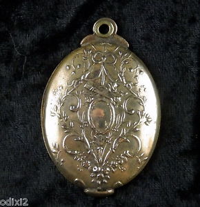 【送料無料】ネックレス　オープニングミラーメダイヨンpendentif ouvrant miroir xix motif mdaillon aux carquois