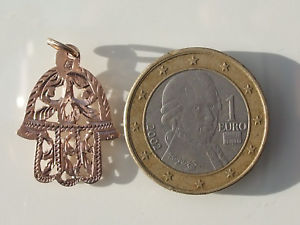 【送料無料】ネックレス　ピンクゴールドファティマエンドbeau pendentif main de fatima ancien fin xixme en or rose 14k 5851000