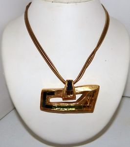 【送料無料】ネックレス　クランプパリビンテージcollier signe estelle paris vintage