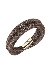 【送料無料】ネックレス　スワロフスキーブレスレットブラウンオリジナルbracciale swarovski sturdust donna bracelet brown 5184846 40cm marrone originale