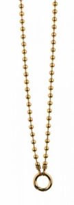 【送料無料】ネックレス　ボールチェーンステンレススチールメッキtraumfnger chaine boules 90cm acier inoxydable plaqu or sc074g90｜hokushin