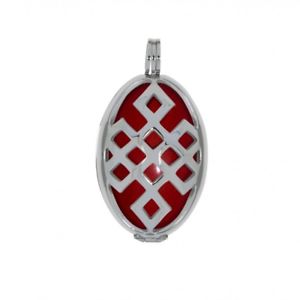 【送料無料】ネックレス　ノードペンダントインチステンレススチールaura pendentif noeud damour l 4cm ensemble en acier inoxydable avec