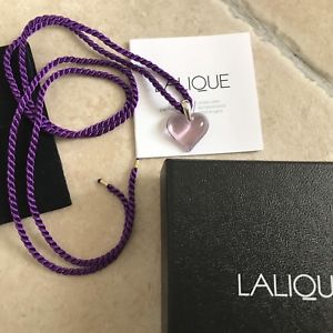 【送料無料】ネックレス　コリアラリックハートクリスタルバイオレットcollier pendentif lalique cur cristal violet neuf authentique 18,186円