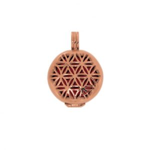 【送料無料】ネックレス ペンダントインチステンレススチールaura pendentif fleur de vie s 2cm acier inox ros serti kraftstein|hokushin