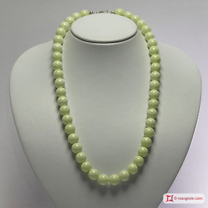 【送料無料】ネックレス　レモン**mg** collana crisoprasio lemon pallini 12 mm in ag｜hokushin 19,485円