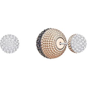 【送料無料】ネックレス　スワロフスキーピアスロサレトロorecchini swarovski lollypop 5382321 earrings oro rosa cristalli fronte retro