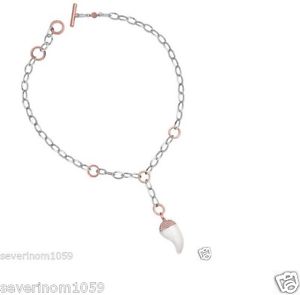 【送料無料】ネックレス　2jewels collana pepperargento 925 corno bianco agata collane portafortuna