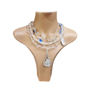 【送料無料】ネックレス クリップcollier verres 4 rangs elisa cavaletti|hokushin