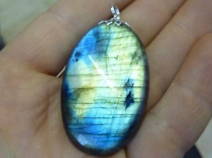 【送料無料】ネックレス　pendentif protection en labradorite116cts ref 3392｜hokushin