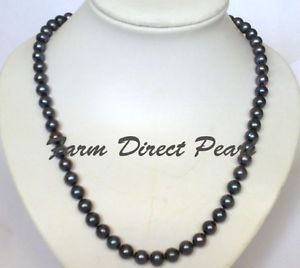 【送料無料】ネックレス　ネックレスlong 762cm 89mm rond perle noire collier guirlande vritable culture deau｜hokushin
