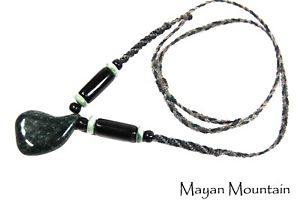 【送料無料】ネックレス　フリーフォームジャガーペンダントgratuit forme jaguar jadite pendentif avec noir jade tube perles 28,587円