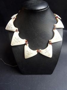 【送料無料】ネックレス　ナガクランプシェルシェルビルマcollier naga shell coquillage birmanie