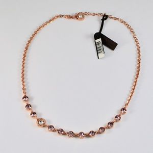 【送料無料】ネックレス　コンローザレベッカcollana rebecca in bronzo con cristalli rosa taglio brillante bpbkra54｜hokushin