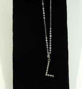 【送料無料】ネックレス　ホワイトゴールドrasducou comtes bijoux en or blanc lettre l 1087