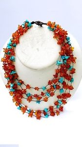 【送料無料】ネックレス　アンブラナチュラーレアルジェントcollana ambra originale baltico autentica turchese naturale senza argento 925