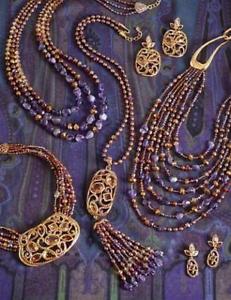 【送料無料】ネックレス　ボックスジェイアジェンダネックレスｋゴールドnouveau en bote jay strongwater agenda long volutes collier gland 18k or perles