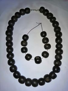 【送料無料】ネックレス　サンゴヴィンテージカラーcollier en corail noir, vintage, trs rare 142 grm, fin 19medbut 20me s｜hokushin