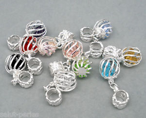 【送料無料】ネックレス ジョイントケージクリスタルブレスレット50 mixte bijoux pendants cristal cage pr bracelet charms|hokushin