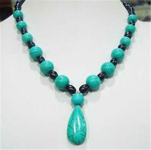 【送料無料】ネックレス　ターコイズネックレスnatural turquoise perles deau douce collier, 43 cm｜hokushin