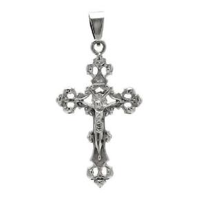【送料無料】ネックレス　ステンレススチールクロスイエスパールボールチェーンacier inoxydable croix crucifix wpendentif jsus, gratuit perle ball chain｜hokushin