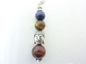 【送料無料】ネックレス　タイガーアイブルpendentif oeil de tigre taureau oeil de faucon bouddha protection 13,485円