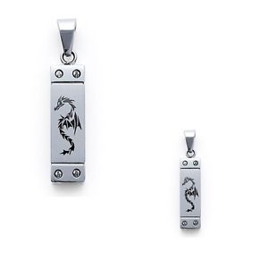【送料無料】ネックレス　ステンレススチールエスニックファッションドラゴンpendentif dragon en acier inoxydable neuf beaux bijoux fashion ethnique