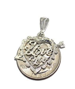 【送料無料】ネックレス　シルバーペンダントマッシフインi love you coeur 925 pendentif argent massif en 14,024円
