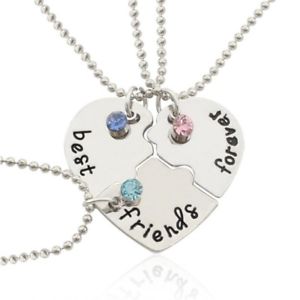 【送料無料】ネックレス　クランプベストフレンドベストフレンドロットcollier best friends meilleures amies lot de 3 argent lamp;d