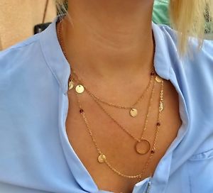 【送料無料】ネックレス　クランプブレスレットチベットタオチェーンスチールゴールドカラーsautoircollierbracelet de cheville,tao du tibet,chaine fine,acier couleur or