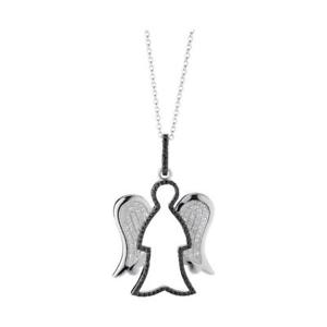 【送料無料】ネックレス　ロベルトギャアルジェントスワロフスキーレディーroberto giannotti collana angeli gia89 argento 925 swarovski nero pendente lady 19,485円