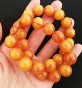 【送料無料】ネックレス　クランプベークライトcollier ancien baklite couleur jaune