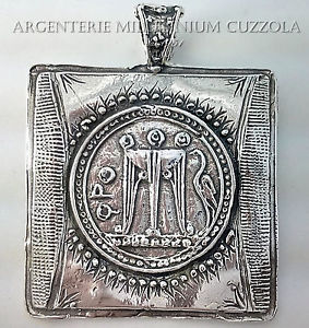 【送料無料】ネックレス　アルジェントマグナmoneta argento ciondolo x collana portachiavi bracciale crotone magna grecia｜hokushin