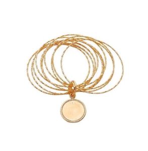 【送料無料】ネックレス コンbracciale con moneta in bronzo dorato collezione golden age passavinti