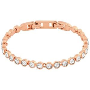 【送料無料】ネックレス　スワロフスキーロテニスサドナブレスレットbracciale swarovski tennis oro rosa originale donna bracelet 5039938 cristalli｜hokushin 21,735円