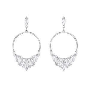 【送料無料】ネックレス　スワロフスキーレディビアンコドナイヤリングorecchini swarovski lady pendenti bianco donna 5392185 earrings eleganti｜hokushin