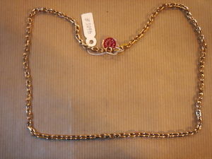 【送料無料】ネックレス　チェーンゴールドプレートワイドメッシュビンテージゴールドメッキチェーンchaine plaque or maille large long 56 cm 22g vintage neuf gold plated chain