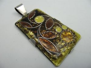 【送料無料】ネックレス　バーテルエナメルヴィンテージシルバーペンダントbartel amp; sohn travail manuel trs joli vintage pendentif argent 925 avec mail