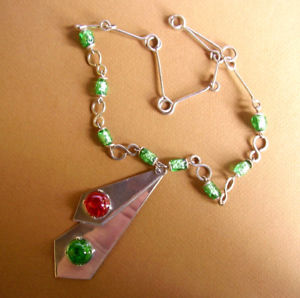 【送料無料】ネックレス　ビンテージクランプjm3 authentique vintage 70s collier metal argente