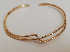 【送料無料】ネックレス　ビンテージクランプcollier vintage rigide ras du cou en vermeil｜hokushin 38,987円