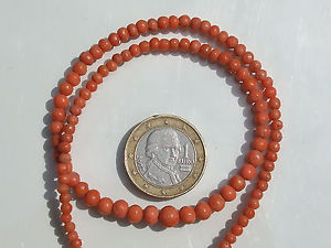 【送料無料】ネックレス　ネックレスコーラルｌｇbeau collier ancien xixme avec perle en corail fermoir or 18k 750 lg 40cm