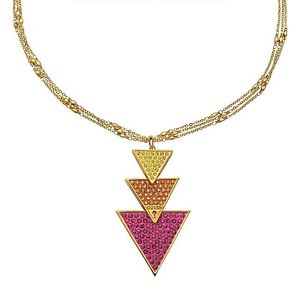 【送料無料】ネックレス　ネックレスネックレスguess bijoux femme collier collier pour femmes 3 triangle ubn71334｜hokushin